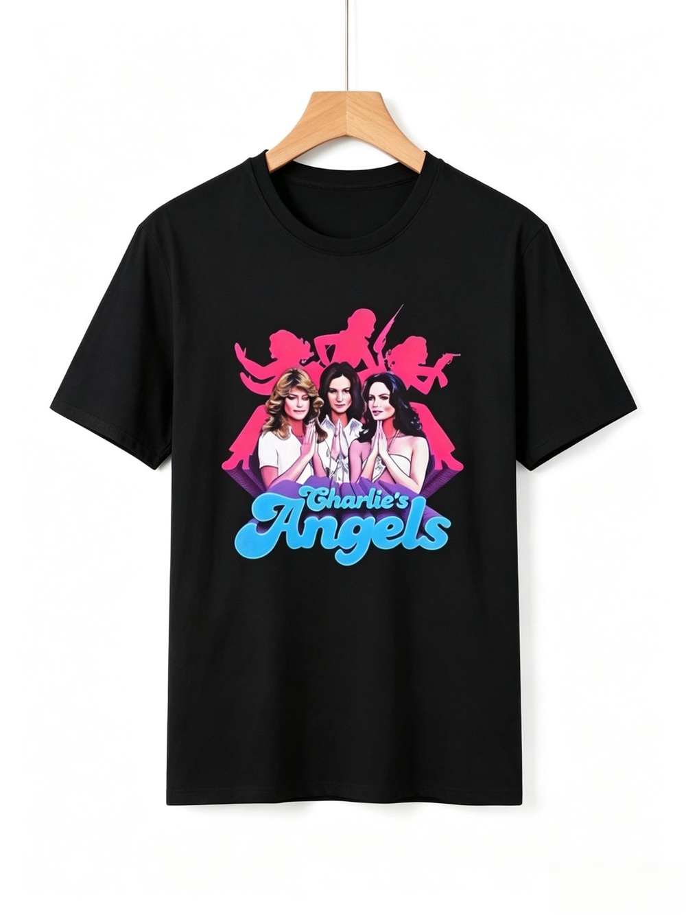 Charlies Angels 70s Style Womens Mens T-shirt Unisex